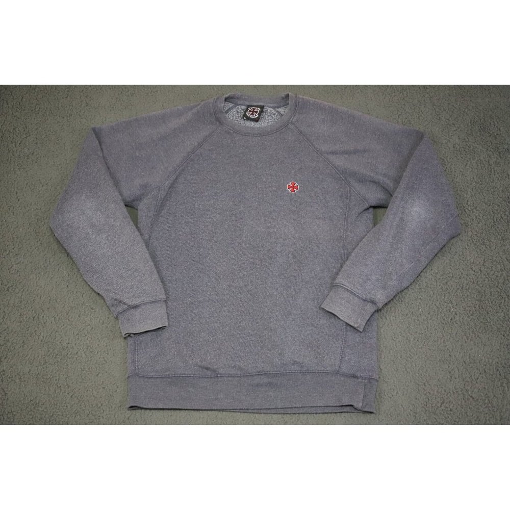 Vintage Independent Truck Company Shirt Adult Medium Gray Crewneck Sweater Mens
